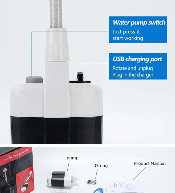 ✨Portable Camping Shower with Adjustable Flow🚿-4