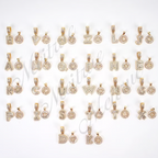 Gold Alphabet Anhänger Halskette