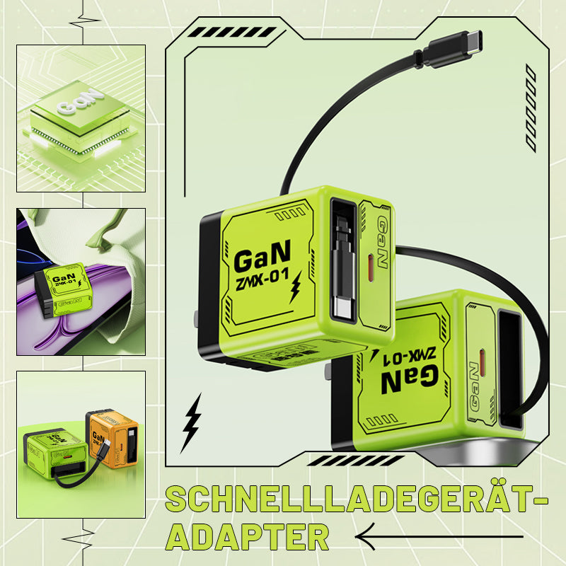 🎁 Hot Sale 50% Rabatt 🔥Schnellladeadapter mit einziehbarem Typ-C-Kabel und Stecke
