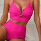 🔥👙50 % Rabatt auf den neuen Sommer 2025🎁 Push-Up-Bikini mit hoher Taille für Damen