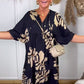 🔥Damen lockeres Kleid mit Druck und V-Ausschnitt🔥