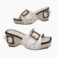2025 Sommeraktion🩴✨Damen Keilsandaletten mit Nietenriemen✨💥💥Befristetes Angebot: 75% Rabatt auf Bestellungen