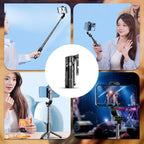 📱📸Kompakter, multifunktionaler, ausziehbarer Selfie-Stick