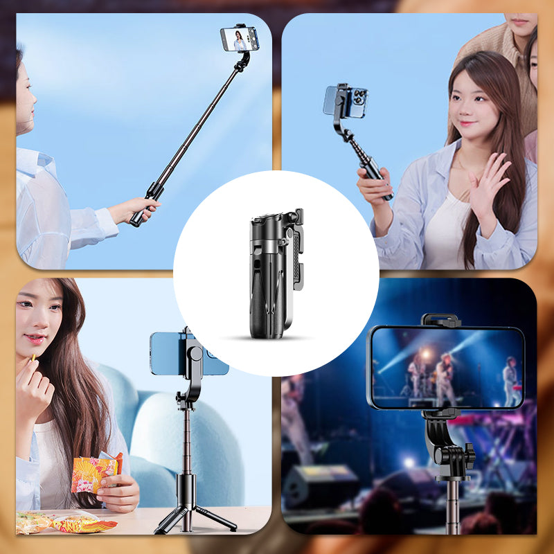 📱📸Kompakter, multifunktionaler, ausziehbarer Selfie-Stick