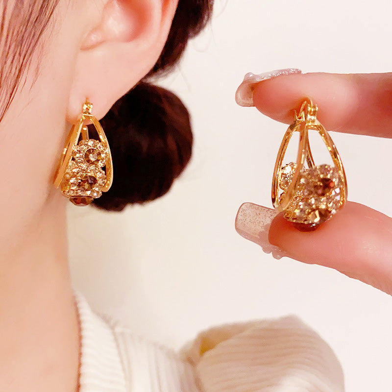 🎊Toller Wert zum halben Preis📿Runde Statement-Ohrringe aus Metall im Vintage-Stil