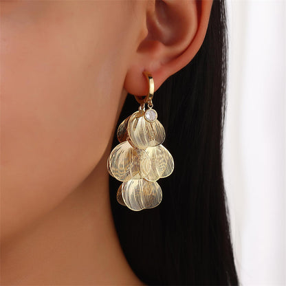 Crooles met bladontwerp in laag look voor vrouwen