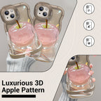 🍏🍎Transparente Handyhülle mit Apfelmuster für iPhone 16/15/14/13/12/11 Serie