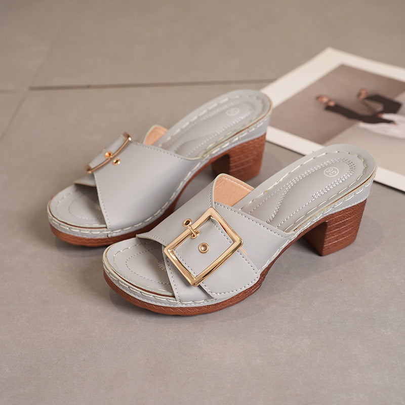 🌸💐Elegante, bequeme, atmungsaktive, rutschfeste Keilsandalen für Damen🚀