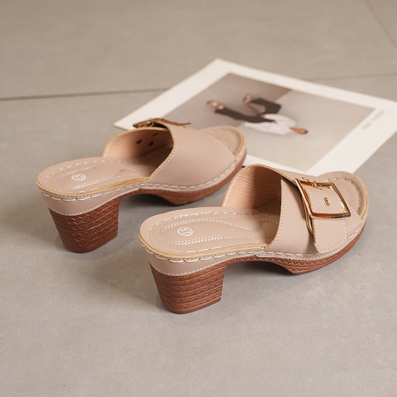 🌸💐Elegante, bequeme, atmungsaktive, rutschfeste Keilsandalen für Damen🚀