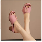 🌸💐Elegante, bequeme, atmungsaktive, rutschfeste Keilsandalen für Damen🚀