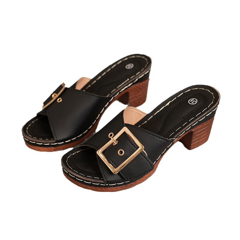 🌸💐Elegante, bequeme, atmungsaktive, rutschfeste Keilsandalen für Damen🚀