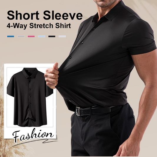 ⏳Begrenzte Zeit 50% Rabatt💥Herren Kurzarmhemd aus 4-Wege-Stretchgewebe