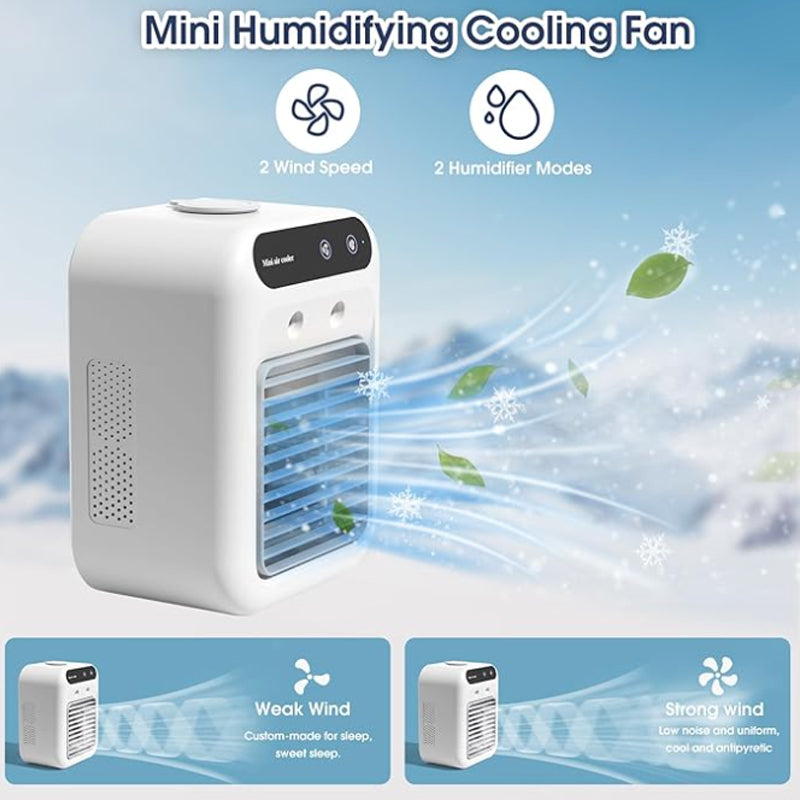 🔥Mehr Kaufen Mehr Sparen🔥Mini Tragbare Klimaanlage mit Kühl- und Luftbefeuchtungsfunktion
