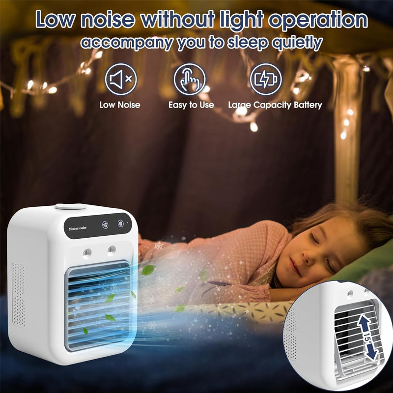 🔥Mehr Kaufen Mehr Sparen🔥Mini Tragbare Klimaanlage mit Kühl- und Luftbefeuchtungsfunktion