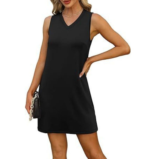 Trägerkleid im Mini-Look mit V-Ausschnitt für Damen
