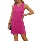 Trägerkleid im Mini-Look mit V-Ausschnitt für Damen