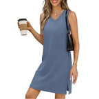 Trägerkleid im Mini-Look mit V-Ausschnitt für Damen
