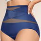 Plus-Size High-Waist Cross Tummy Control Panties