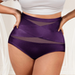 Plus-Size High-Waist Cross Tummy Control Panties