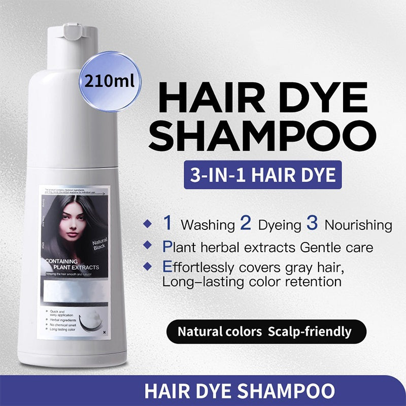 💥Großer Rabatt, 1 kaufen, 1 gratis bekommen 🥳3-in-1-Shampoo für lang anhaltende natürliche Haarfärbung