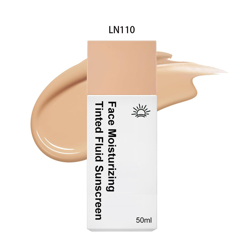 😍Kaufen Sie 2 und erhalten Sie 1 gratis💗 Feuchtigkeitsspendendes getöntes Sonnenschutzfluid für das Gesicht