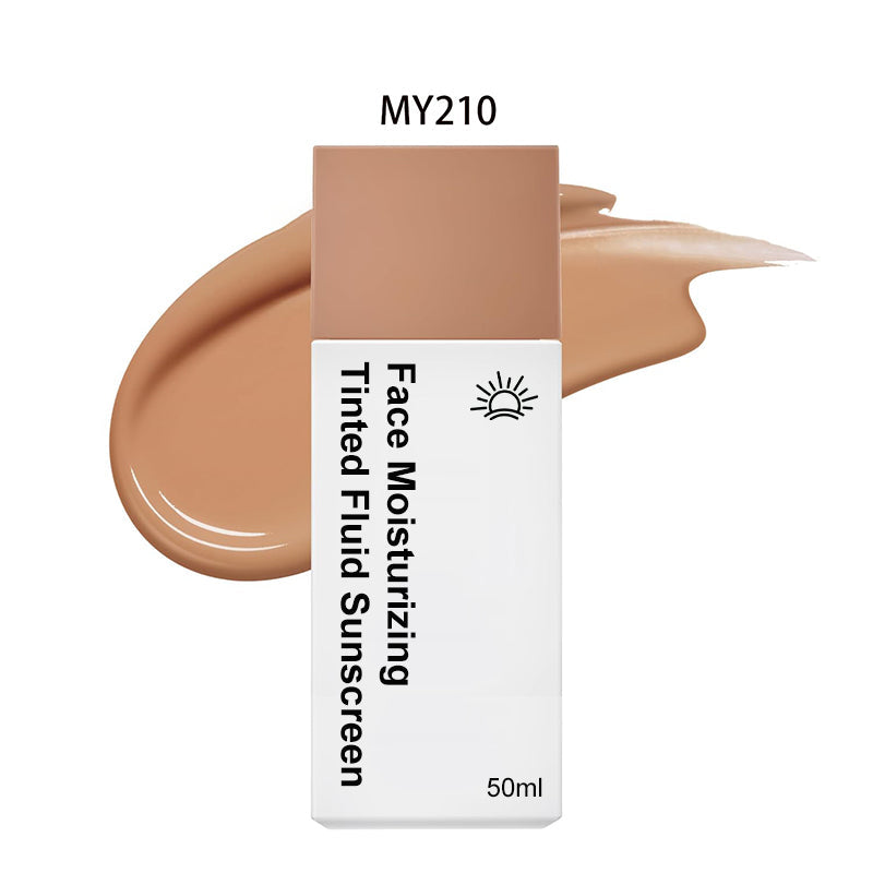 😍Kaufen Sie 2 und erhalten Sie 1 gratis💗 Feuchtigkeitsspendendes getöntes Sonnenschutzfluid für das Gesicht