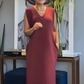 ✨Super Slim Fit ✨Damen ärmelloses Maxikleid mit V-Ausschnitt und Schlitz