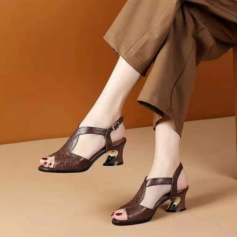 👠Modische Sandalen mit Blockabsatz und offener Zehenpartie für Damen👠🚀Kaufen Sie 2 und erhalten Sie kostenlosen Versand🚀