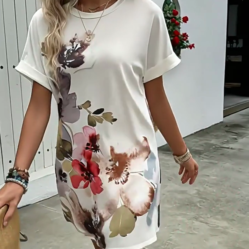 Lässiges, vielseitiges Damenkleid mit Print