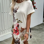 Lässiges, vielseitiges Damenkleid mit Print