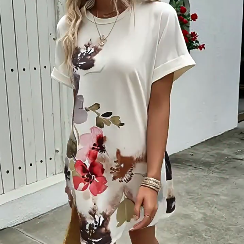 Lässiges, vielseitiges Damenkleid mit Print