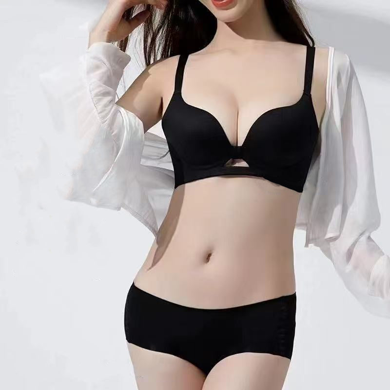 Nahtloser und bügelloser Push-up-BH mit formender Wirkung für Damen in Unifarben