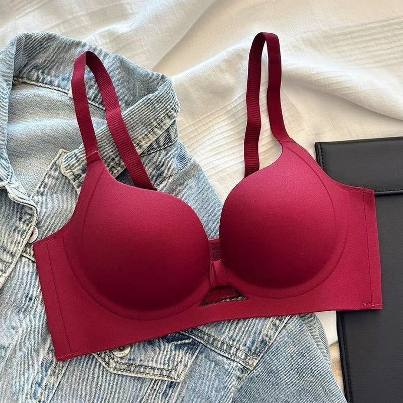 Nahtloser und bügelloser Push-up-BH mit formender Wirkung für Damen in Unifarben