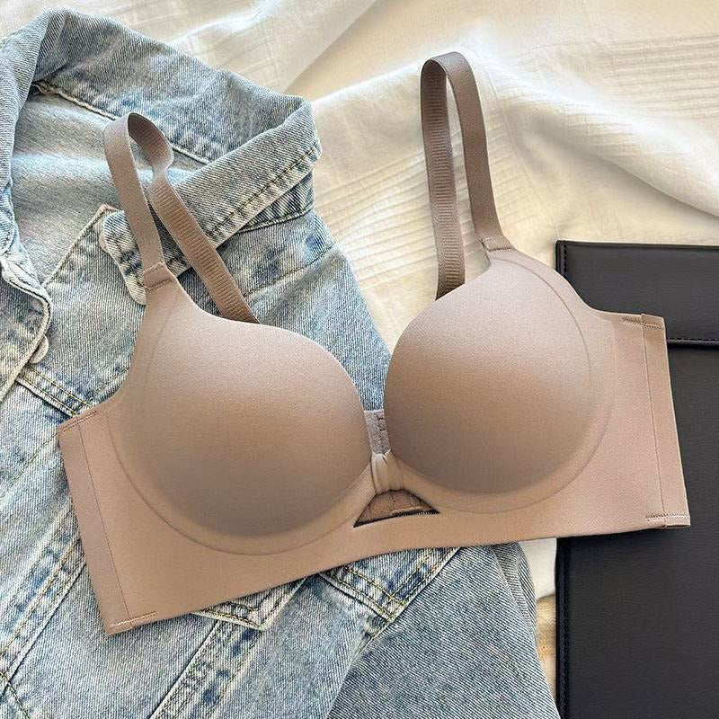 Nahtloser und bügelloser Push-up-BH mit formender Wirkung für Damen in Unifarben