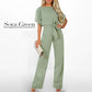 ⏳Zeitlich begrenzter Rabatt💥Jumpsuit mit hoher Taille und weitem Bein für Damen