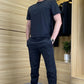 Zweiteiliges Sportset für Herren mit Kurzarmshirt und Hose
