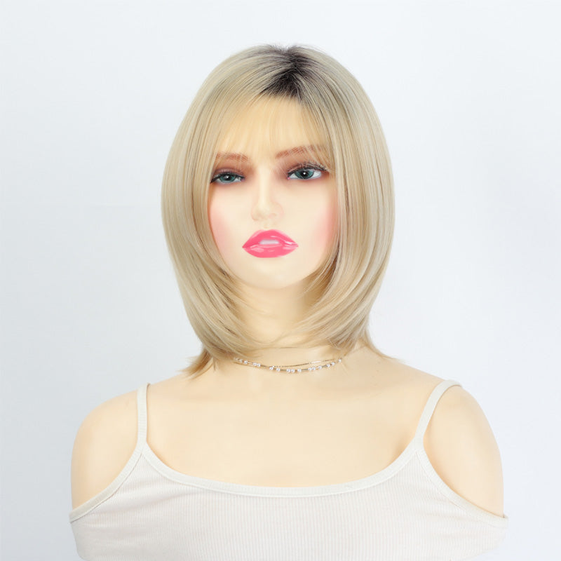 Women's Fashion Shoulder Length Wig with Bangs