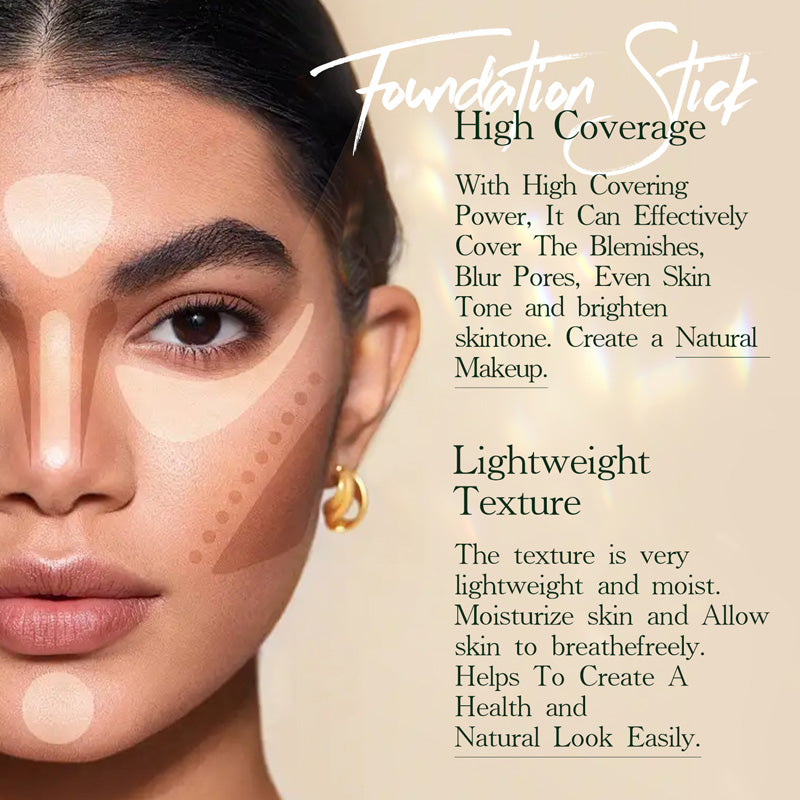 ⏳Zeitlich begrenztes Sonderangebot⏰Lang anhaltender, natürlicher, leichter, matter Foundation-Stick