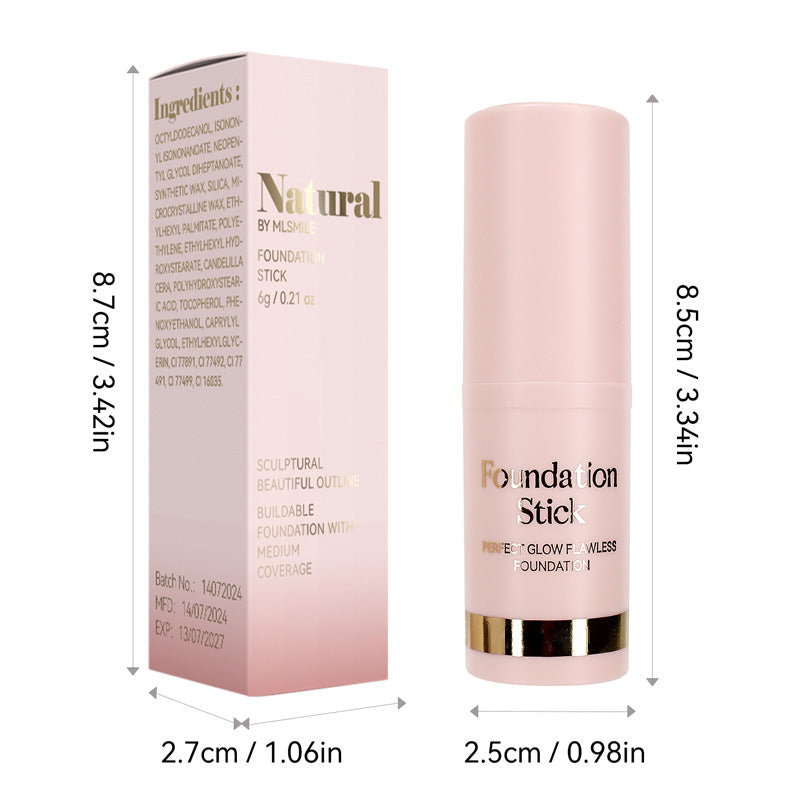 ⏳Zeitlich begrenztes Sonderangebot⏰Lang anhaltender, natürlicher, leichter, matter Foundation-Stick