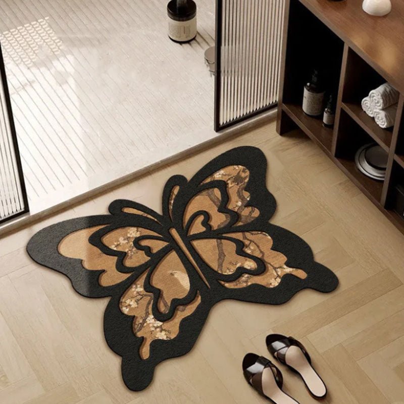 Retro Butterfly Kieselgurmatte - schnell trocknend und rutschfest