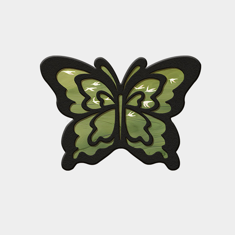 Retro Butterfly Kieselgurmatte - schnell trocknend und rutschfest