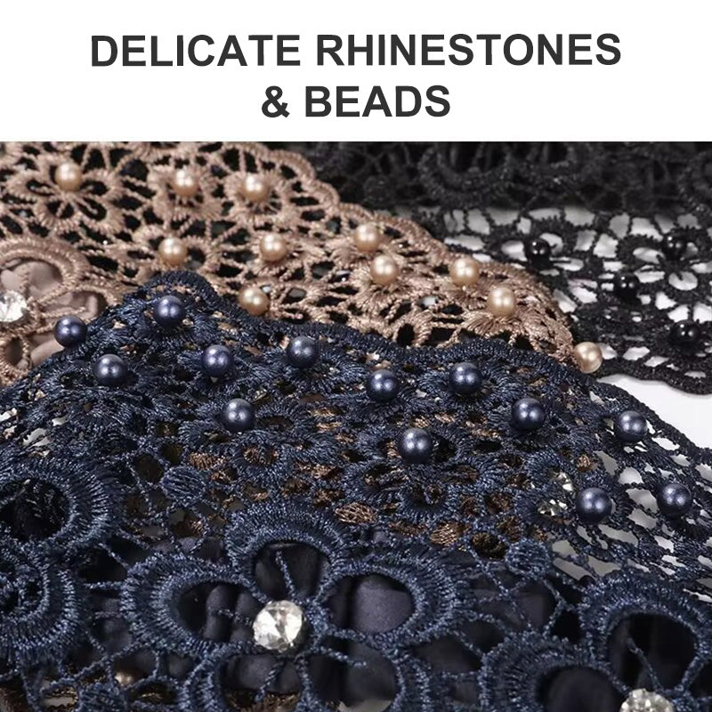 🌞Summer Sale 50% OFF🔥Plum Blossom Hollow Beaded Wide Headband