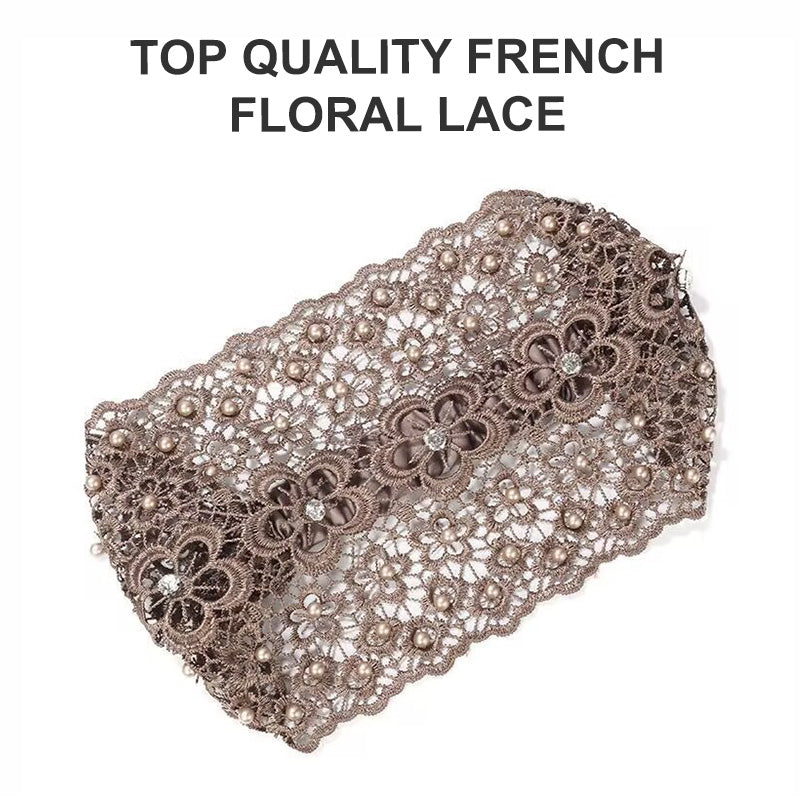 🌞Summer Sale 50% OFF🔥Plum Blossom Hollow Beaded Wide Headband