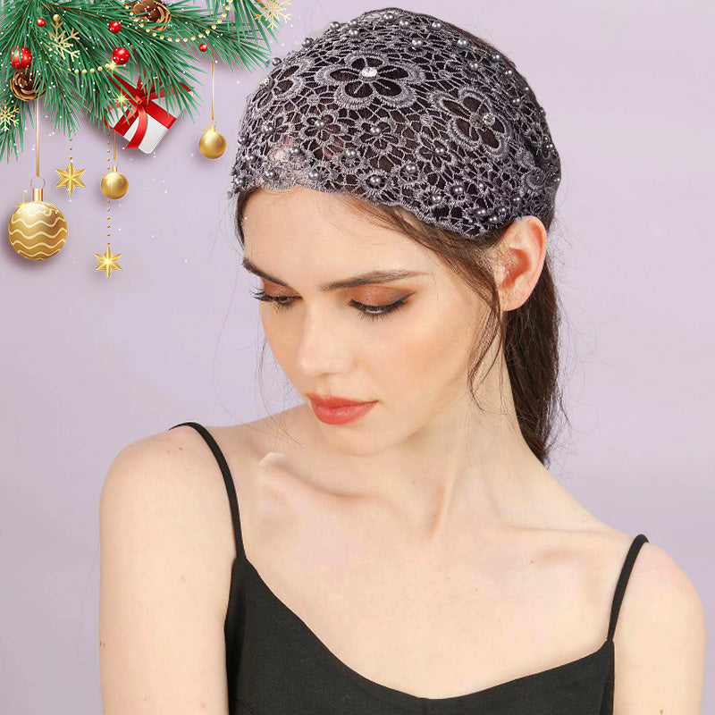 🌞Summer Sale 50% OFF🔥Plum Blossom Hollow Beaded Wide Headband