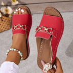 👡✨Orthopädische Sandalen mit goldener Schnalle