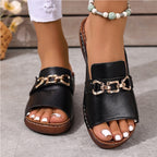 👡✨Orthopädische Sandalen mit goldener Schnalle