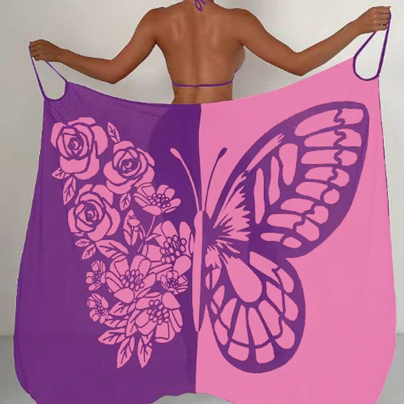 ⏳Zeitlich begrenztes Sonderangebot⏰💃Damen-Schmetterlings-Badeanzug, Cover-Up & Kleid