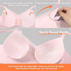 💃Was soll ich morgen tragen?💓Bügelloser nahtloser Push-Up-BH aus Mesh mit V-Ausschnitt für Damen