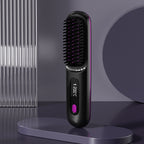✨50 % Rabatt🌸Kabelloser beheizbarer Keramikkamm zum Glätten der Haare