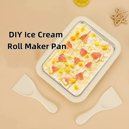 ❄️Letzte Aktion ❄️DIY-Eiscreme-Rollmaschine-Pfanne